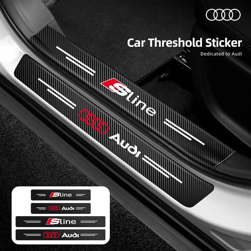 Protections de seuil de porte adhésives logo Audi S-line