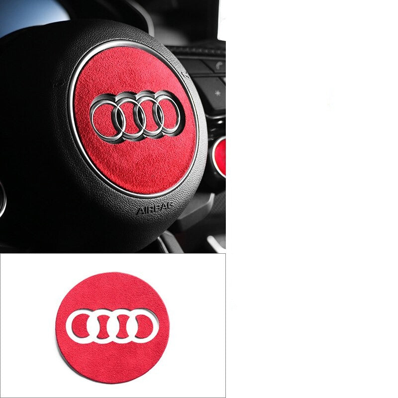 Insert autocollant de volant style alcantara pour Audi