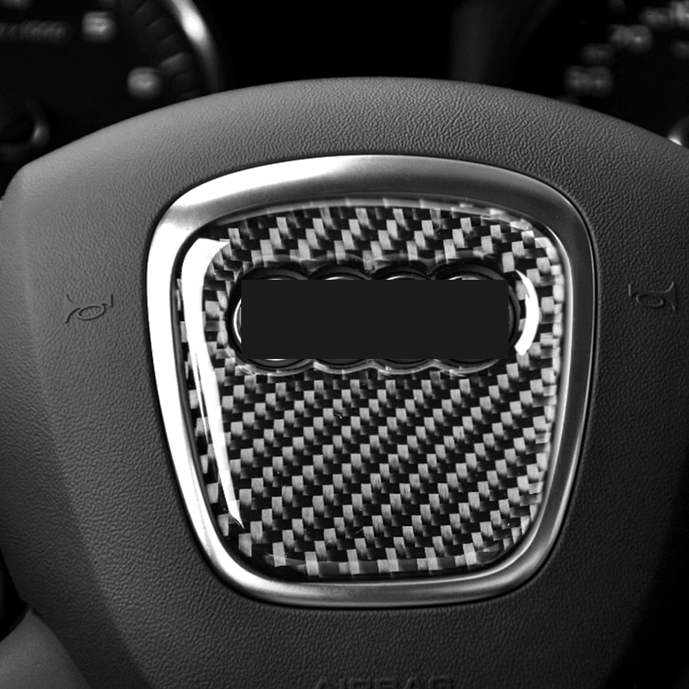 Sticker de volant finition carbone 3D pour Audi A4 B7