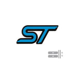 Logo ST rouge pour calandre et coffre Ford