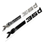 Logo monogramme xDrive noir pour BMW Séries X1 X3 X4 X5 X6 X7