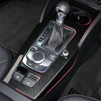 Habillage de Console Centrale Style Carbone Audi A3 S3 RS3 8V
