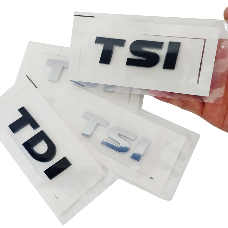 Logo TDI pour coffre Audi et Volkswagen