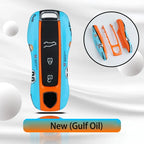 Étui de Clé Porsche aux Couleurs Gulf Racing - Modèle de Collection