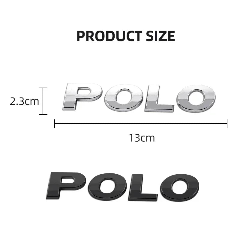 Logo monogramme POLO pour coffre Volkswagen Polo
