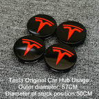Cache-Moyeux de Jantes Tesla Model 3 / Model Y / Model S / Model X
