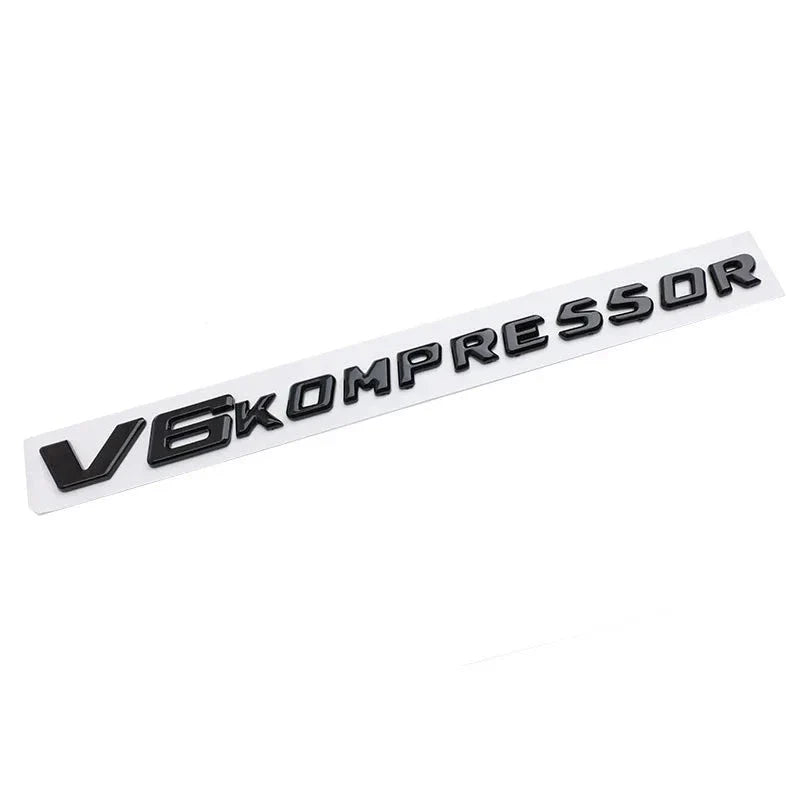 Logo monogramme V6 / V8 Kompressor pour Mercedes-Benz
