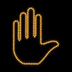 Signal LED main interactive pour vitre arrière - Gadget voiture