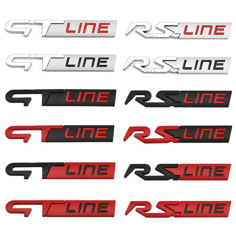 Badge logo Renault GT-Line / RS-Line pour ailes ou coffre