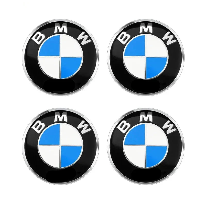 Logos centre de roues BMW - Lot de 4