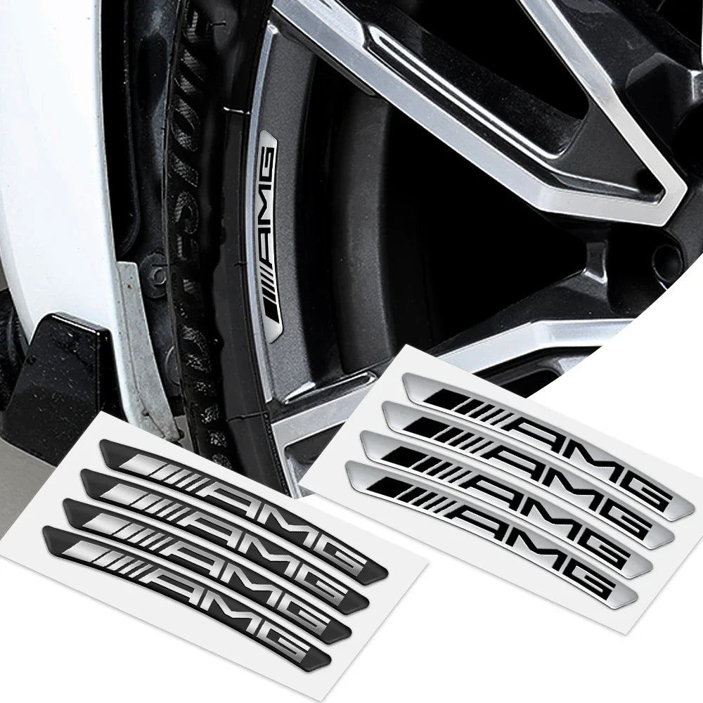 Autocollant logo Mercedes-AMG pour jantes ou carrosserie