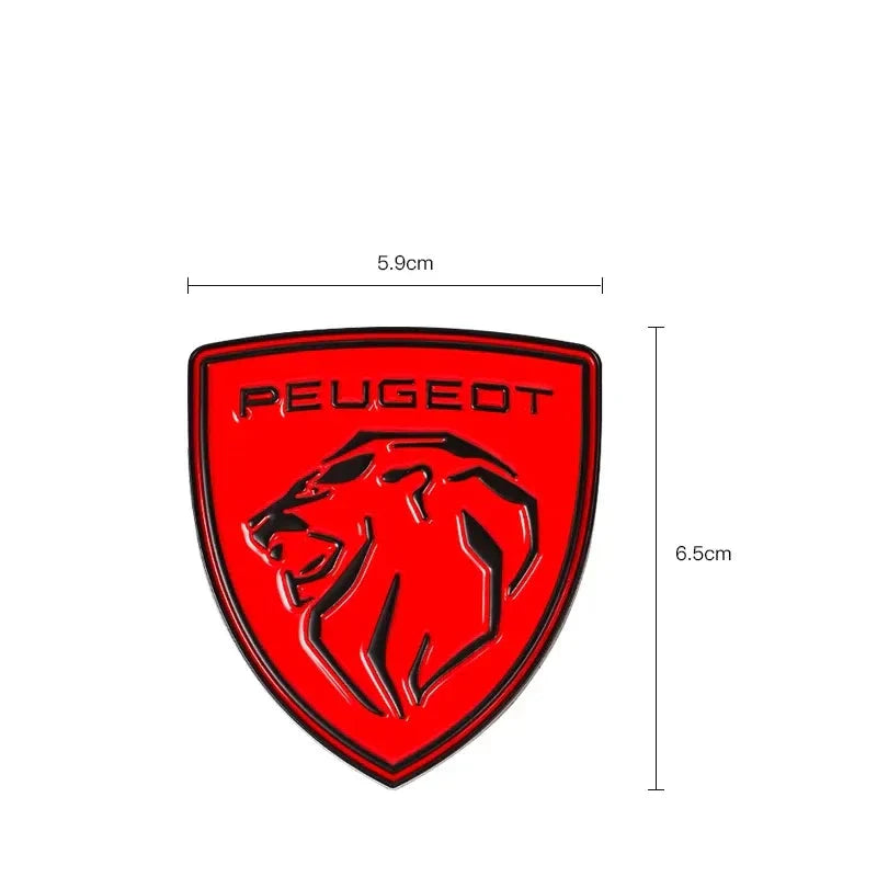 Logo d'aile latéral sport compatible Peugeot
