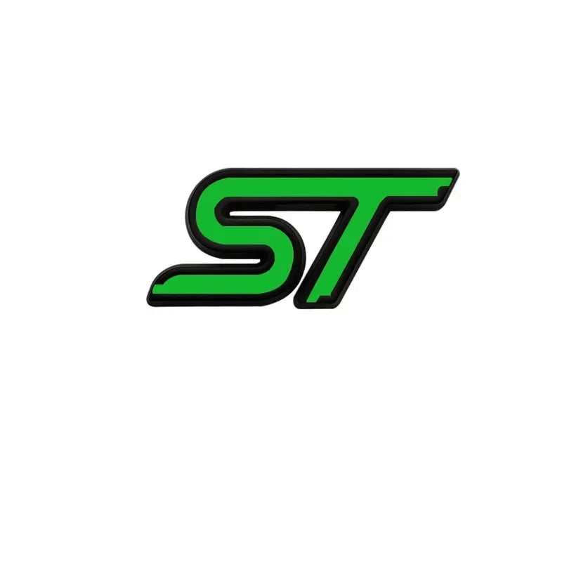 Logo ST rouge pour calandre et coffre Ford