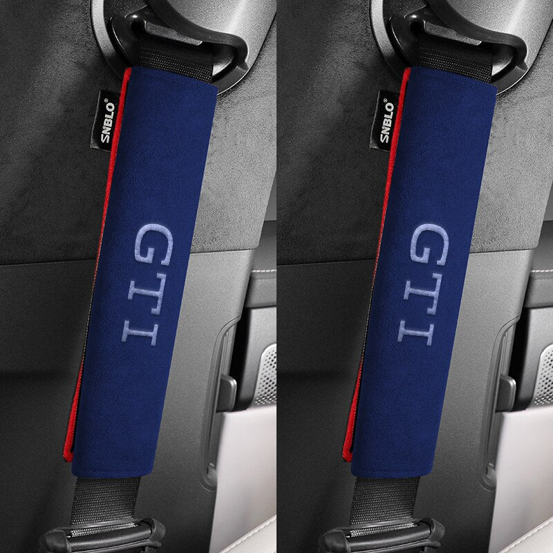 Fourreaux de ceinture en Alcantara logo GTI - Look Racing