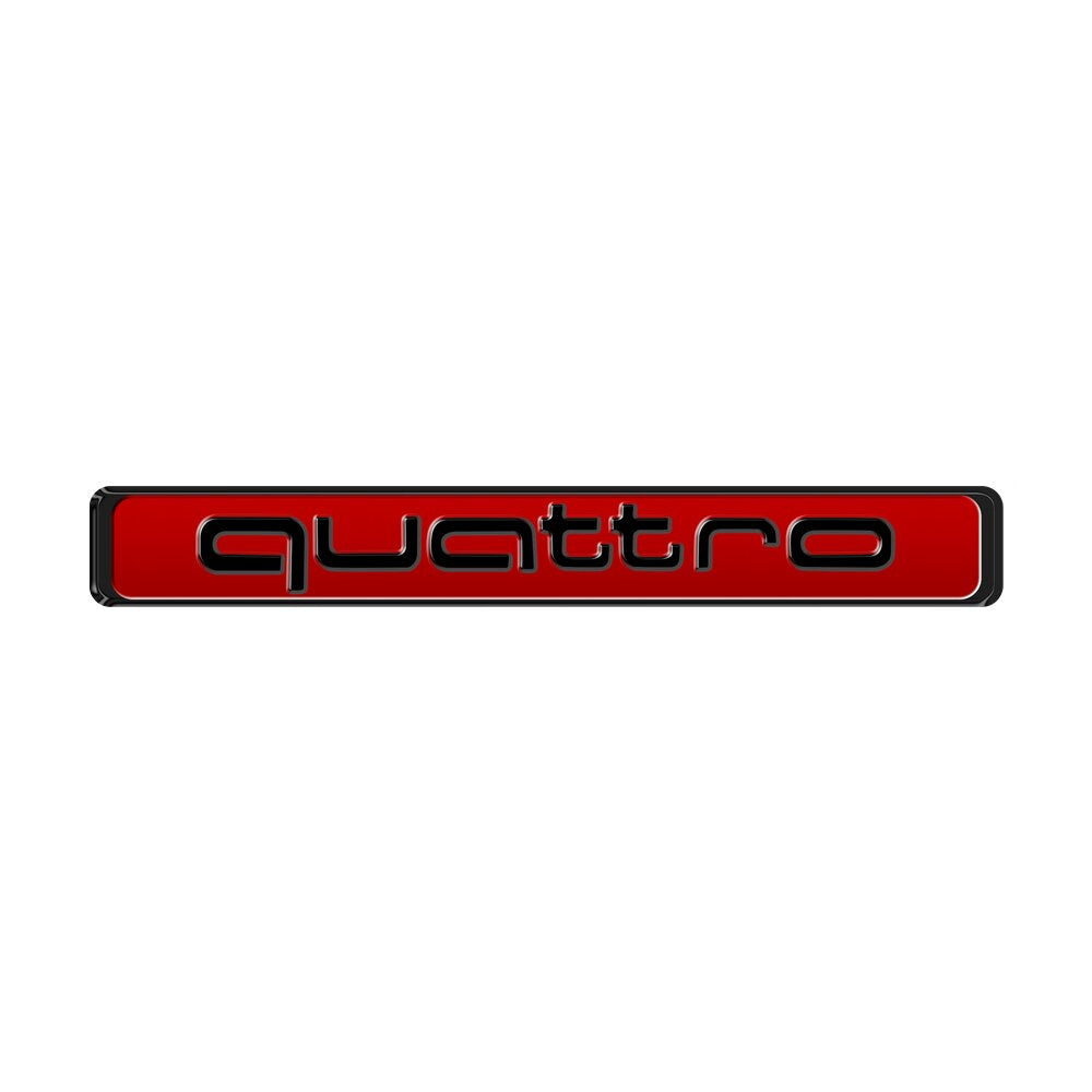 Logo emblème Quattro adhésif pour carrosserie Audi