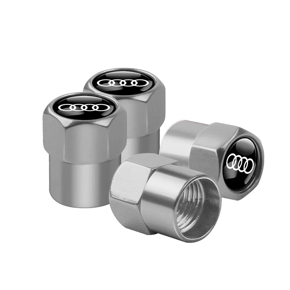 Lot de 4 Bouchons de Valve de Pneu pour Audi RS / S-line