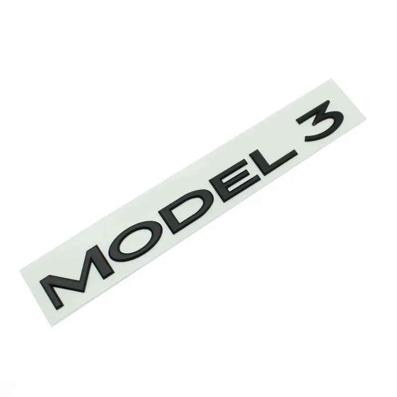 Logo arrière noir mat Tesla Model 3 / Model Y