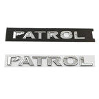 Logo monogramme PATROL noir pour Nissan