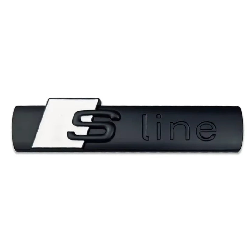 Logo adhésif S-line pour ailes ou calandre Audi