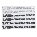 Logo monogramme V6 / V8 Kompressor pour Mercedes-Benz