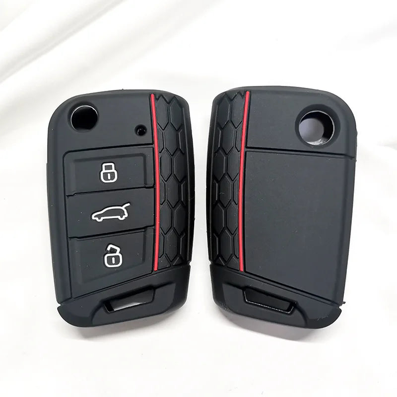 Housse de Protection en Silicone pour Clé Volkswagen Golf VII MK7