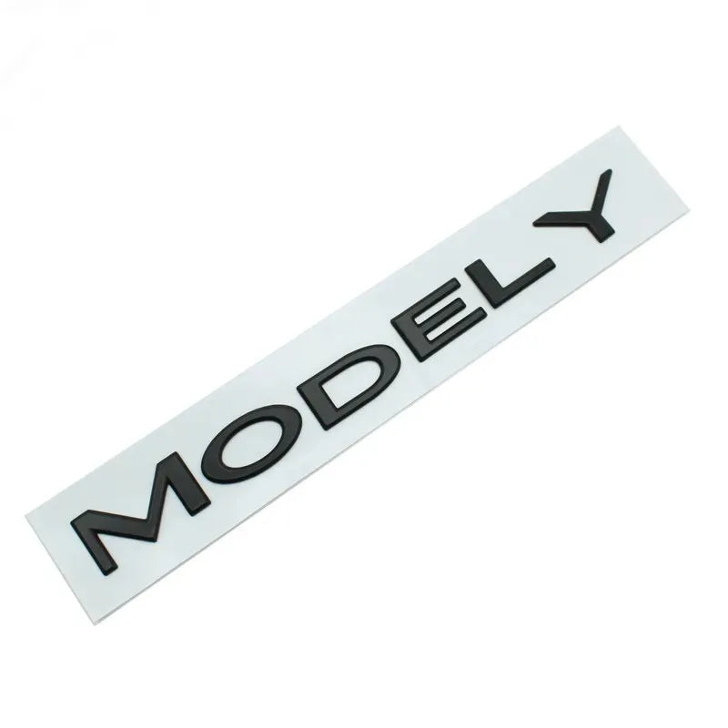 Logo arrière noir mat Tesla Model 3 / Model Y
