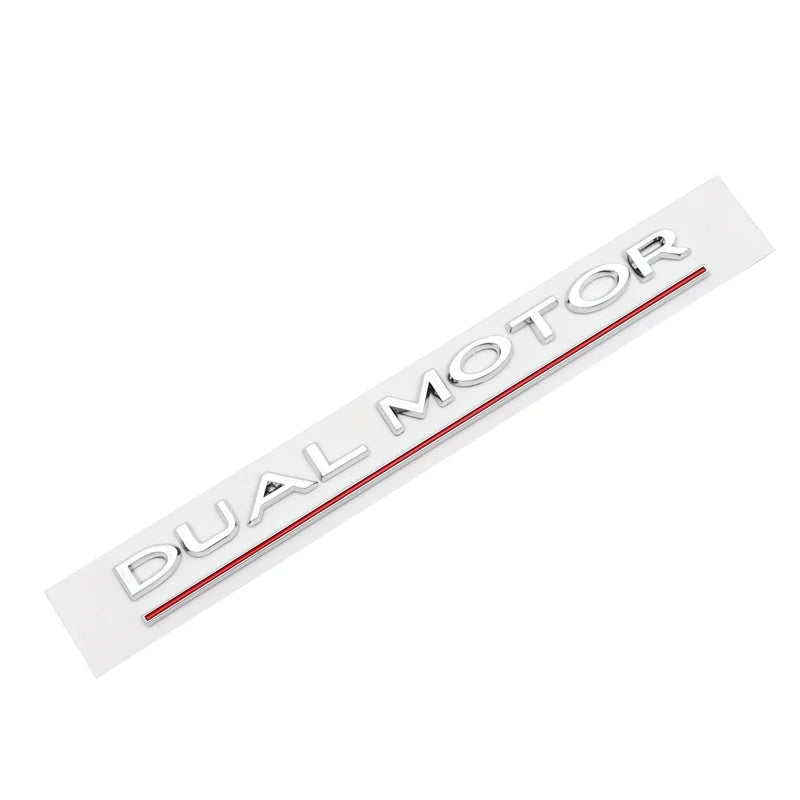 Logo Dual Motor noir mat pour Tesla Model 3 / Y