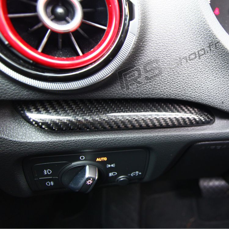 Kit Inserts Carbone Portières et Tableau de Bord Audi A3 S3 RS3 8V