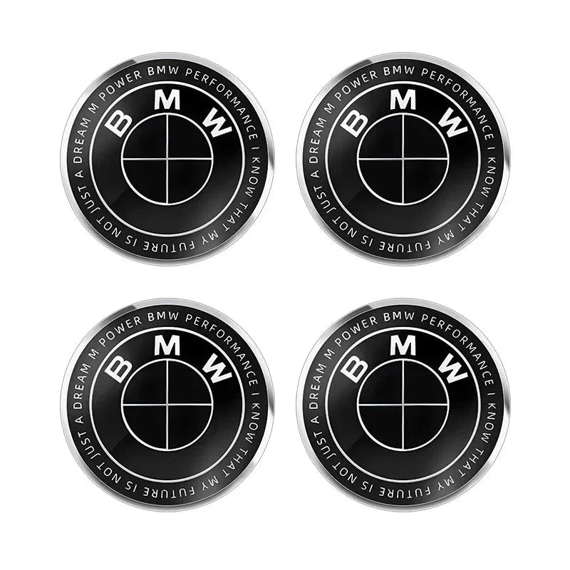Logos centre de roues BMW - Lot de 4