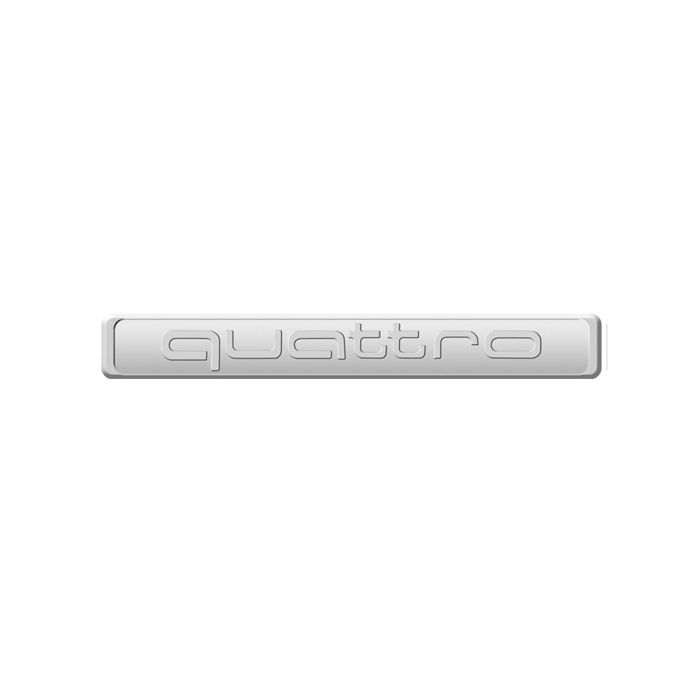 Logo emblème Quattro adhésif pour carrosserie Audi