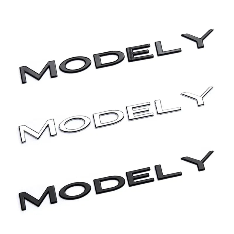 Logo arrière noir mat Tesla Model 3 / Model Y