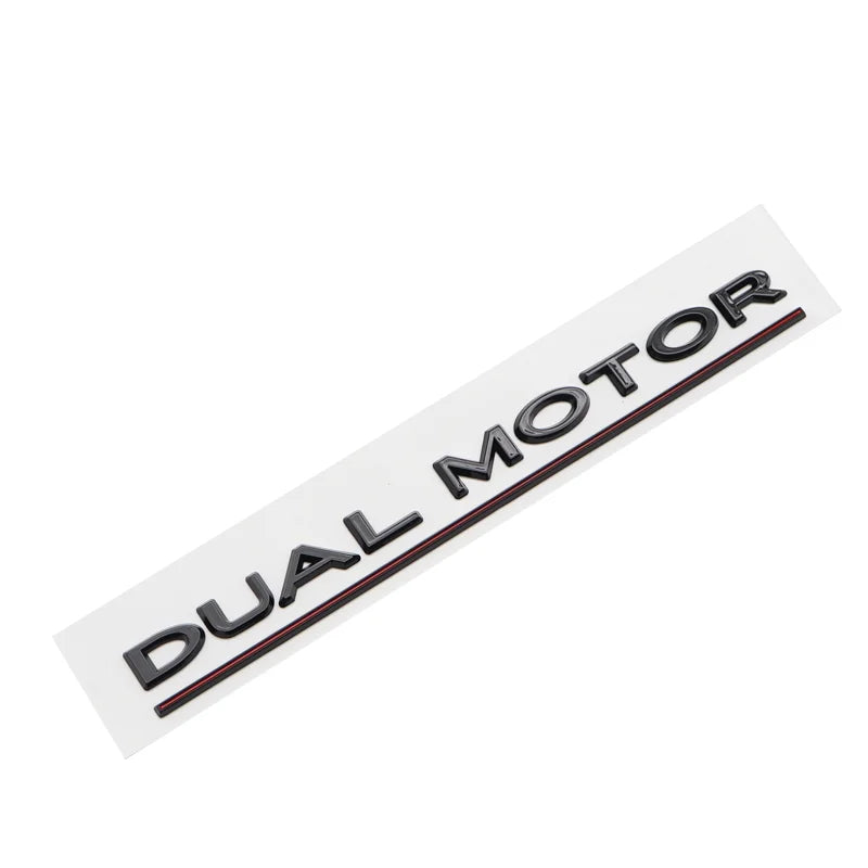 Logo Dual Motor noir mat pour Tesla Model 3 / Y