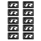 Lot de 10 autocollants logos GTI / R pour Volkswagen