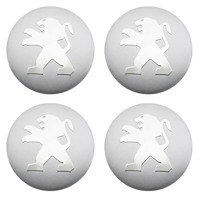 Enjoliveurs de Centre de Roue pour Jantes Peugeot - Logo Lion