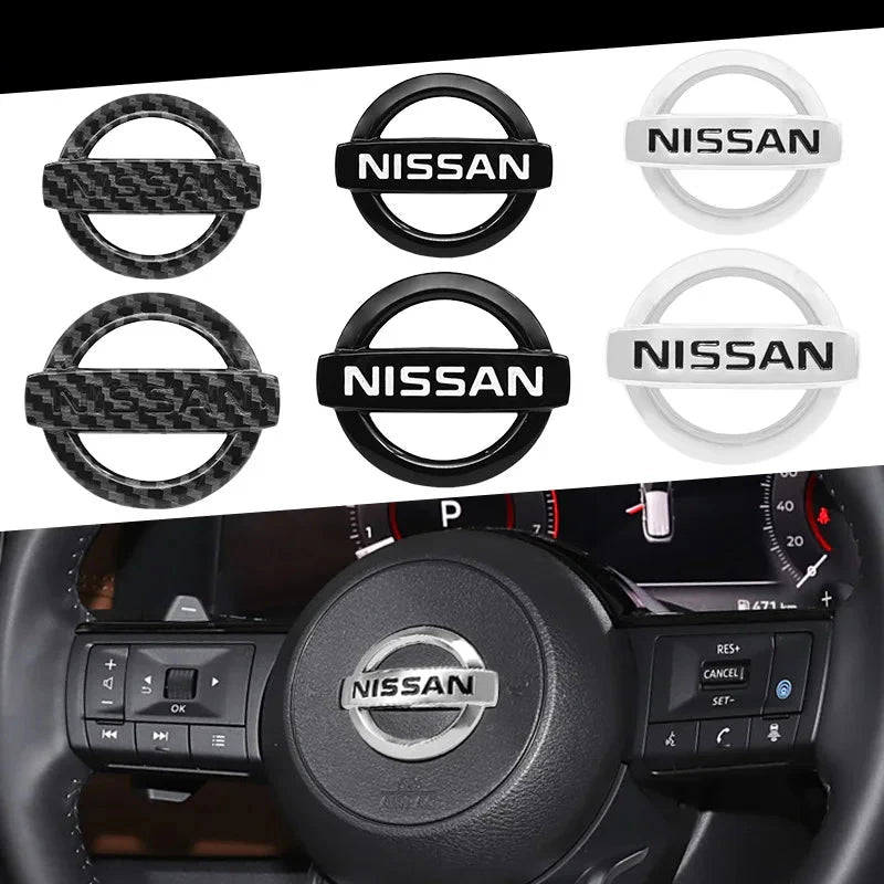 Logo de volant de remplacement pour centre de direction Nissan