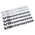 Logo monogramme V6 / V8 Kompressor pour Mercedes-Benz