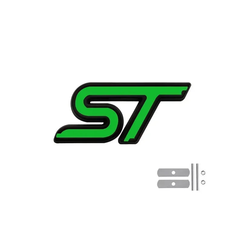 Logo ST rouge pour calandre et coffre Ford
