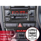 Autocollant 3D Carbone pour Console Centrale Audi A3 S3 RS3 8P