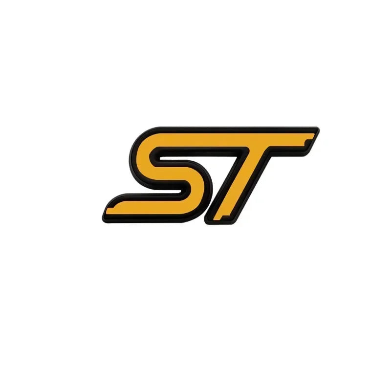 Logo ST rouge pour calandre et coffre Ford