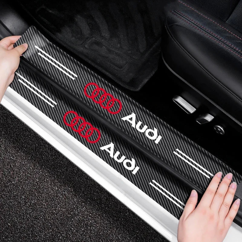 Protections de seuil de porte adhésives logo Audi S-line