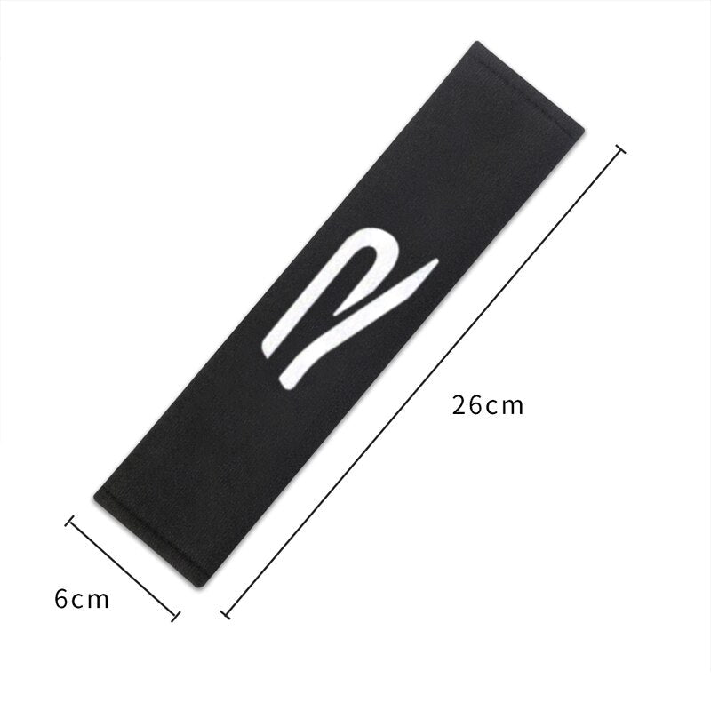 Paire de fourreaux de ceinture de sécurité brodés Logo R Volkswagen