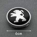 Enjoliveurs de Centre de Roue pour Jantes Peugeot - Logo Lion