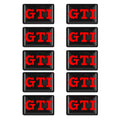 Lot de 10 autocollants logos GTI / R pour Volkswagen