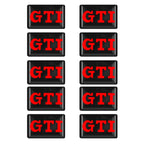 Lot de 10 autocollants logos GTI / R pour Volkswagen