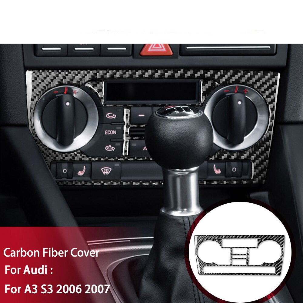 Autocollant 3D Carbone pour Console Centrale Audi A3 S3 RS3 8P