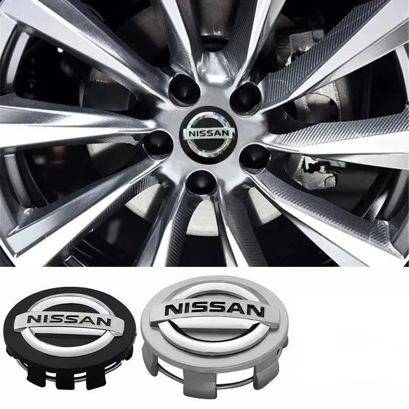 Logos Centraux de Roue pour Jantes Alliage Nissan - Remplacement OEM