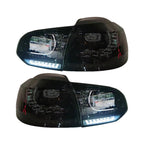 Paire de Feux Arrière à LED Look Cerise pour Volkswagen Golf VI MK6
