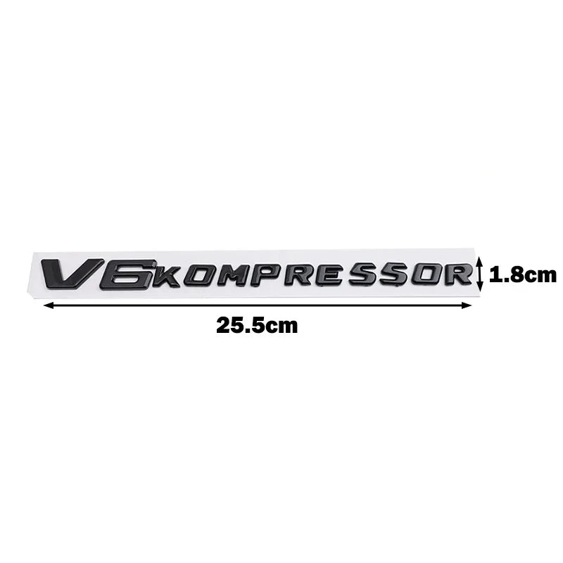 Logo monogramme V6 / V8 Kompressor pour Mercedes-Benz
