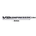 Logo monogramme V6 / V8 Kompressor pour Mercedes-Benz