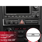 Autocollant 3D Carbone pour Console Centrale Audi A3 S3 RS3 8P